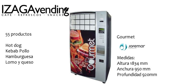 máquinas vending sandwich calientes