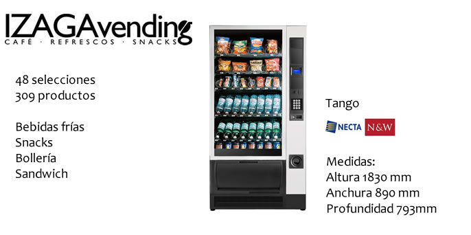 máquinas vending de snacks